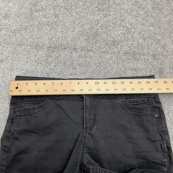 Democracy AB Technology Skinny Denim Jeans Womens 10 Black Mid Rise Casual 34x27 - Picture 11 of 12